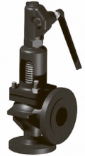 Клапан предохранительный сбросной пружинный, со вспомогательным колоколом, угловой, фланцевый Тип Si 6102, Si 6302, Si 6302.11A, Si 6302 CrNi