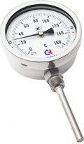 Биметаллический термометр БТ-52 радиальный — Ø100 - коррозионностойкий